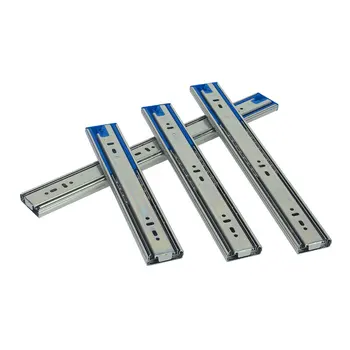 Factory Price 45mm Soft Close Slider Drawer Slide Rail Furniture Zinc Plated Ball Bearing Telescopic Channel Kitchen Mall