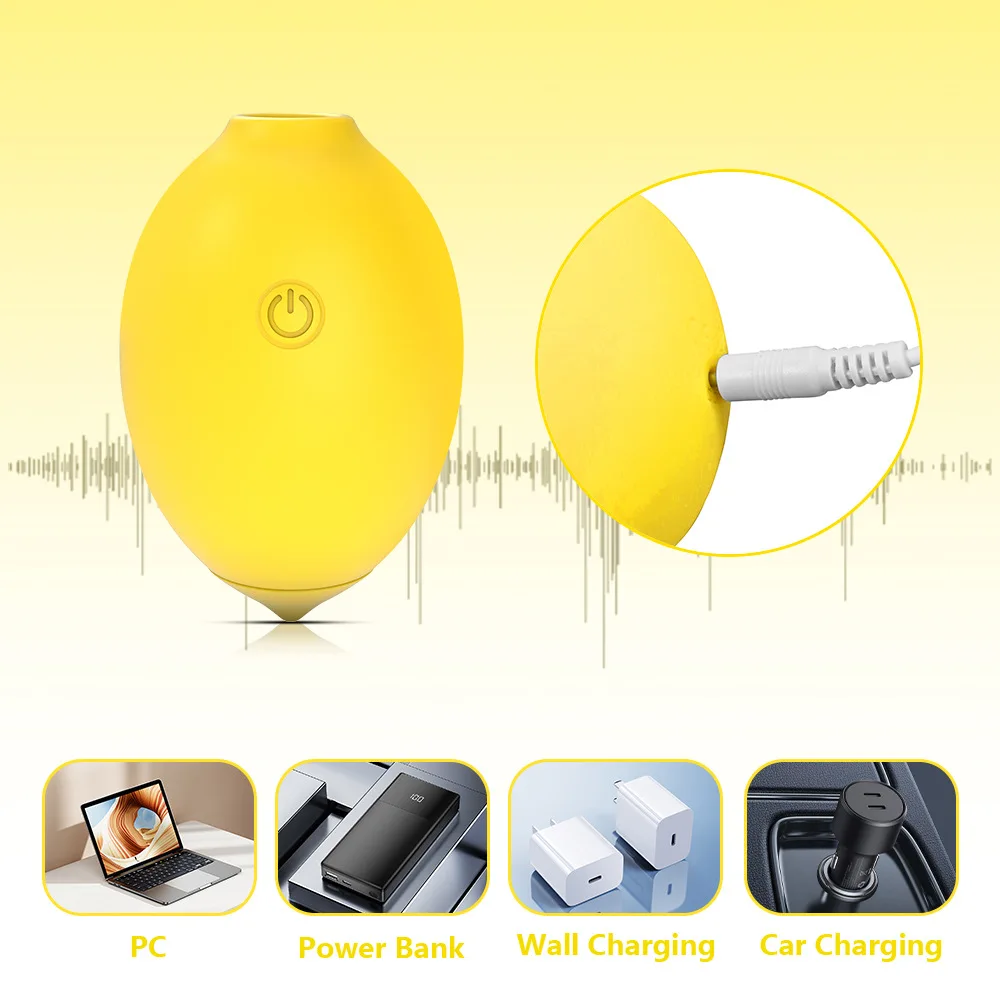 Lemon Female Adult Sex Vibrator Sexy Toys Nipple Clitoral Breast Sucking for Women