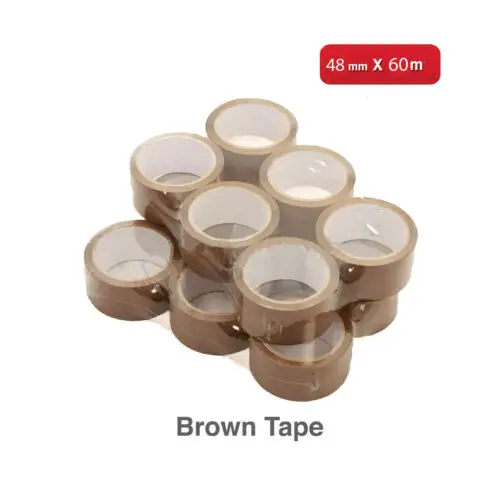 Parcel Tape Vibac Premium Packing Clear Or Buff 48mm x 66m Various Quantities 