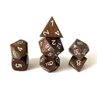 Game Dice Set Dnd Board Game Wooden