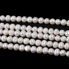 Pearls Pearl Pearl 9-10mm Wholesale Freshwater Real Pearls Natural Potato Shape Pearl Strands
