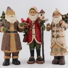 Premium Family Premium Quality Promotion Small Santa Resin Ornaments For Christmas Family Decoration