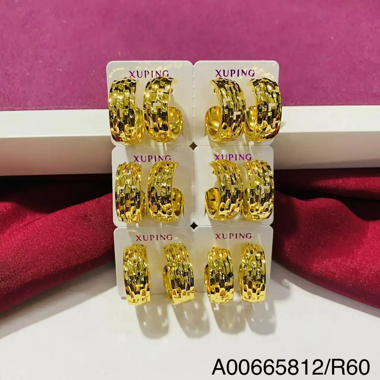 212 xuping jewelry Wholesale Free sample free shipping Simple Luxury Dubai 24k Gold Plated Multi-Style All-match Earrings