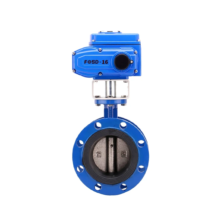 Cast Iron Electric Actuator Flange Butterfly Valve For Water And Power