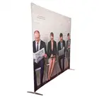 Trade Digital Printed Custom Logo Trade Show Exhibition Advertising Polyester Tension Fabric Backdrop Stand