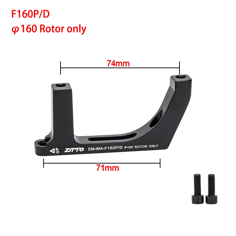 ZTTO Disc Brake Mount Adapter a B Fork Frame Adapter Road Bike Disc Brake Post Mount Caliper Flat Mount Adapter 140 160mm Rotor