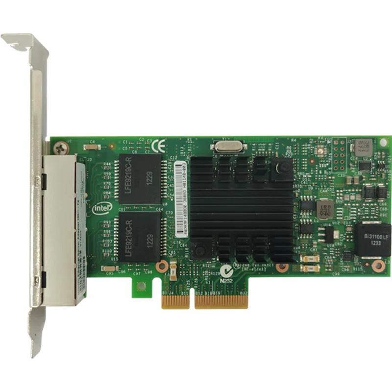 HZ1I350T4 4 Port Gigabit Network Card With Intel I350 Chipset For Server Applications
