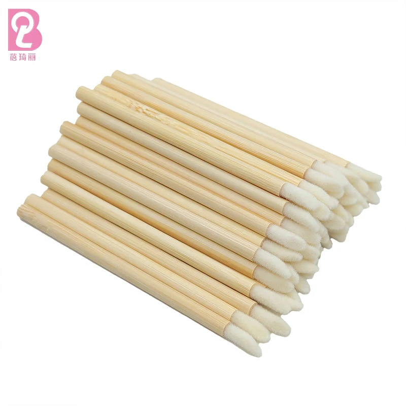 Beiqili Disposable Environmentally Friendly Bamboo Handle Lip Brush