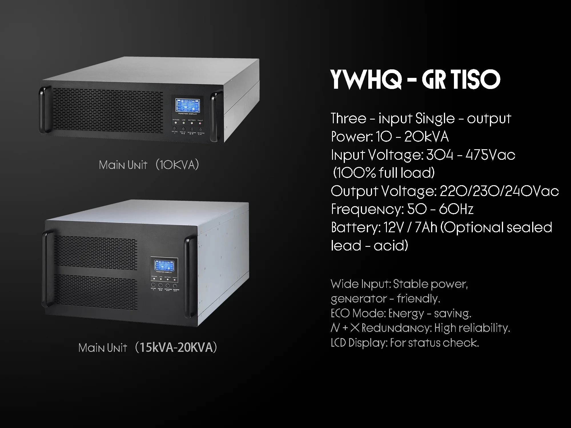 High Quality UPS Power Supply Online OEM Power Module for Computer/Networking 10KVA 15KVA 20KVA manufacture