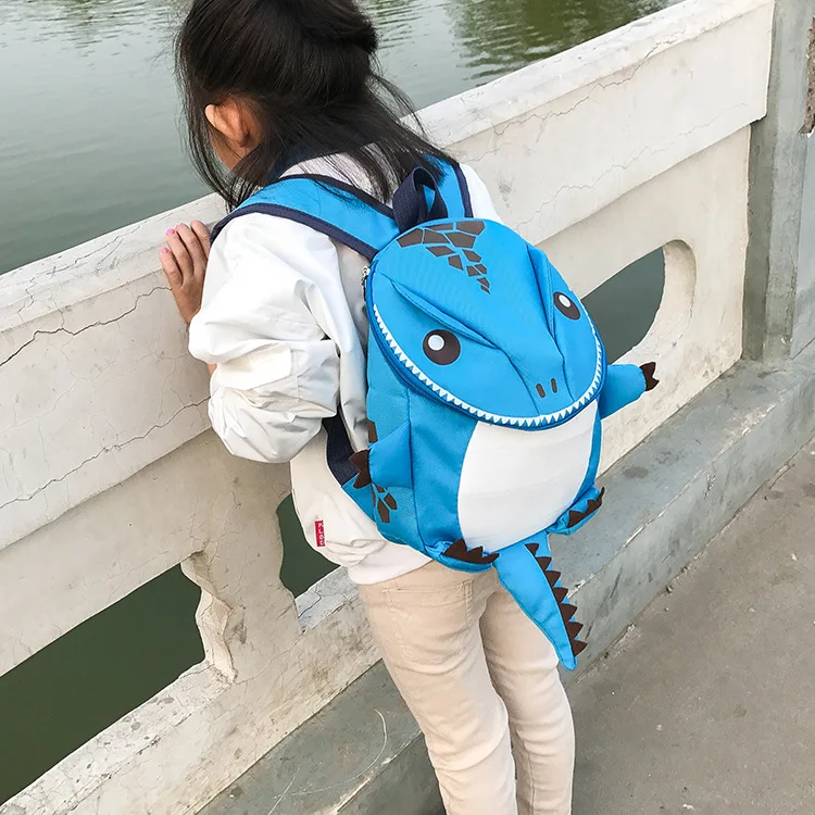 Amiqi MY401-03 Children's Cartoon Dinosaur Backpacks for Cute Kindergarten Schoolbag Waterproof Kids Book bags Animal Bag