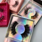 Private Label Custom Logo Packaging Box Magnetic Eyeliner Glue Private Label False Silk Magnetic Eyelashes