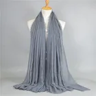 Scarf Designer Scarf High Quality Cotton Scarf Pure Color Monochrome Scarves Women Hijab Scarf Cotton