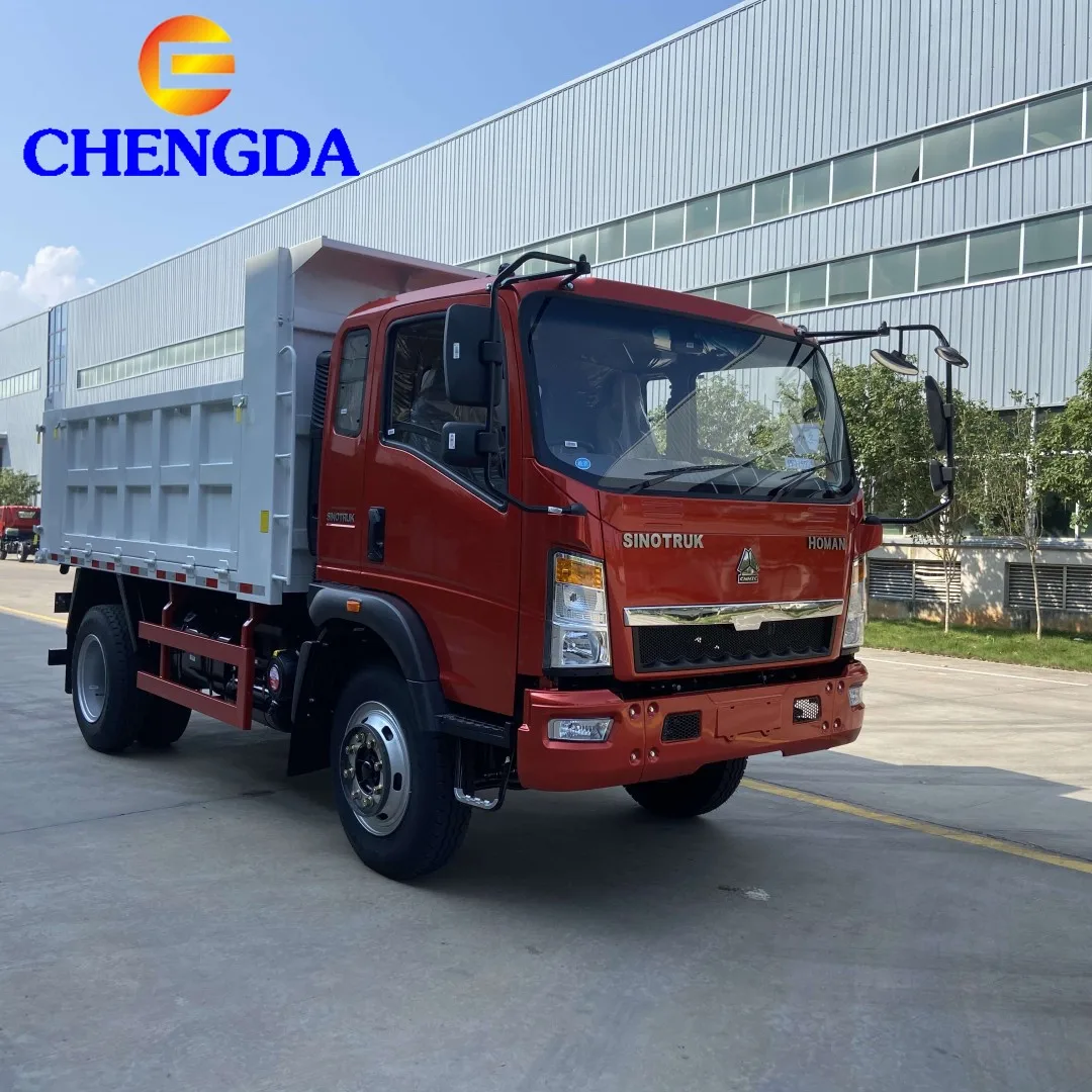 Cheap Price 2024 Model Sinotruk New Light Duty Dump Homan 5 Tons 10