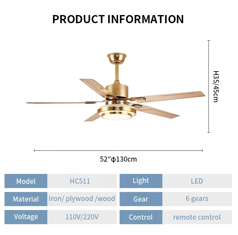 Ceiling Fan, LED, HC511 - detail 8
