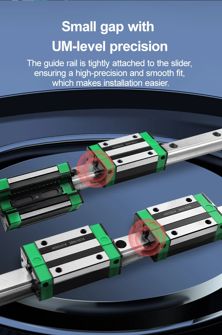 Hiwin Steel Linear Guide Rail Blocks Interchangble Hgh Hgw Egh Egw