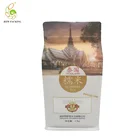 Side Gusset Bag Zipper Top Resealable Plastic Flat Bottom Side Gusset UV Spot Custom Printed Mylar Bags