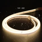 Led Super Bright New Technology Dotless COB LED Strip 320 Chips/m 12V Warm White Pure White LED Strip IP68 Waterproof
