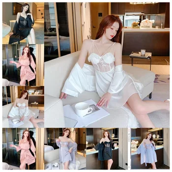 Wholesale high-quality spring new fashion women's home wear pajamas set breathable suspender pajamas