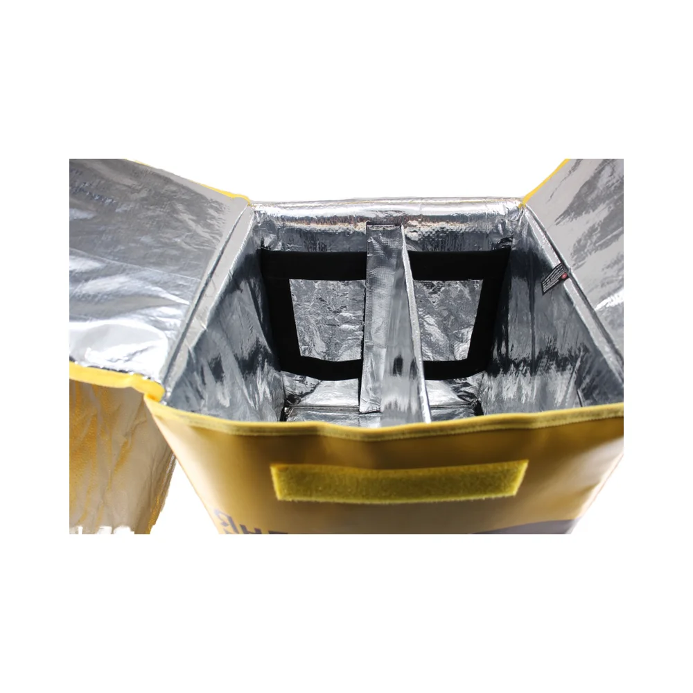 Customized Waterproof Insulated Food Delivery Backpack Food Insulation Heated Bike Food Delivery Bag factory