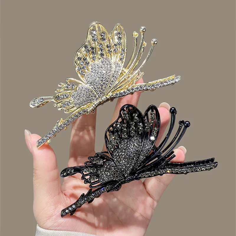 Hot Sale Large Size Butterfly Hair Claws New Designer Black Metal Hair Claw  Clips For Women - Buy Wholesale  Fancy Acetate Butterfly Large Hair  Claw Clip Bath Shark Clip Acetic Acid