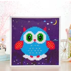 Toy Mini Children's Toy Education 20 * 20cm DIY Mini White Box Handmade Diamond Painting Owl