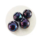Size Bead Customized Color Size Timascus Mokuti Titanium Damascus Bead