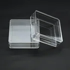 Box Square 50ml Mini Small Acrylic Box Transparent Square Box Clear Plastic Candy Dessert Acrylic Storage Box With Lid