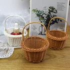 Basket Baby High Quality Home Decor Flower Basket Cute Mini Baby Gift PP Rattan Basket