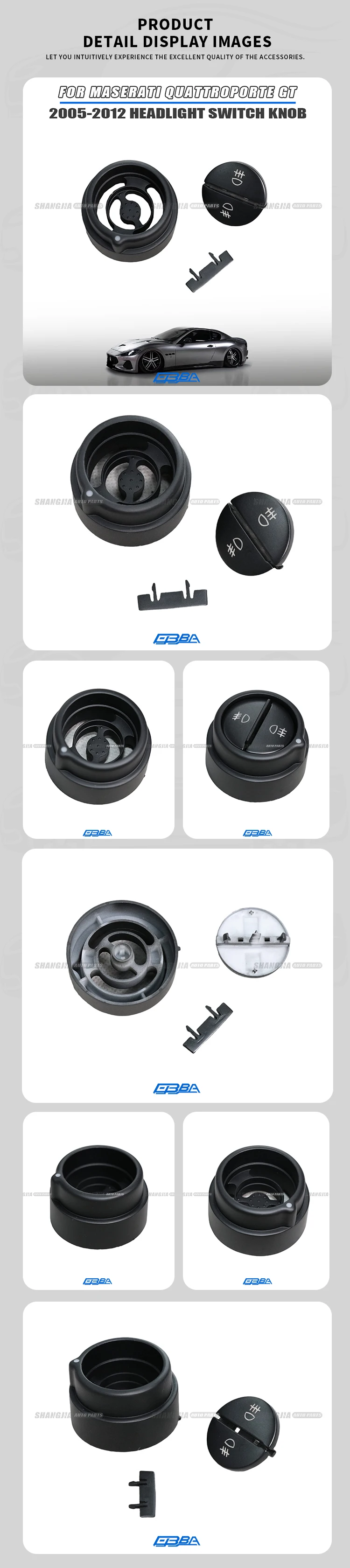 Plastic Rotary Switch Knob For Old Maserati Quattroporte GT 05-12 203522AA High Adaptability Original Headlight Switch Button supplier