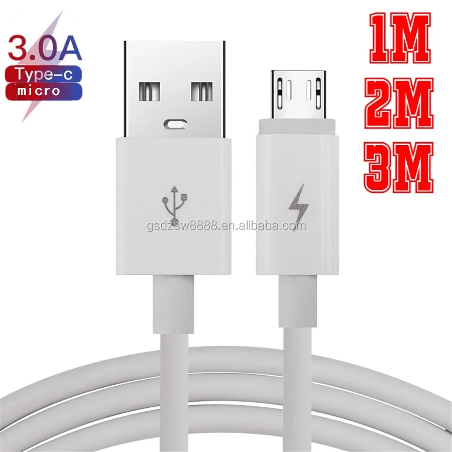 3a Quick Charging Type C Micro 8pin Usb Cable W100pcs Copper High Speed Cable For Iphone 14 11 8198