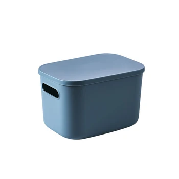 Household Sundries Bins Translucent Plastic Storage Box With Handle And Lid Container Toy Organizer