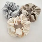 Hair Hot Selling 47 Colors Elastic Big Pink Scrunchy Thin Red Silk Pastel Satin Scrunchies For Hair