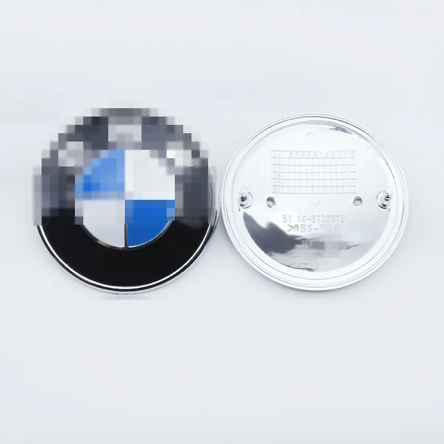 82mm/74mm/Blue Black Bonnet Hood Front Rear Trunk Logo Emblem Badge for BMW E46 E39 E38 E90 E60  X3 X5 X6