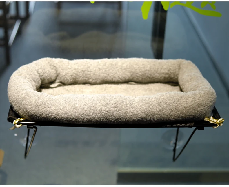 New Metal Frame Luxury Higher Quality Eco-Friendly Cat Window Perch Wholesale Custom Indoor Cat Hammock Bed Pet Supplies details