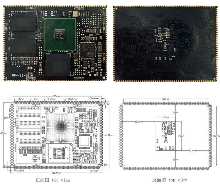 Rongpin Samsung S5P6818 A53 Acht Core Android Ubuntu Linux Open Source Board Evaluatie Board RP6818