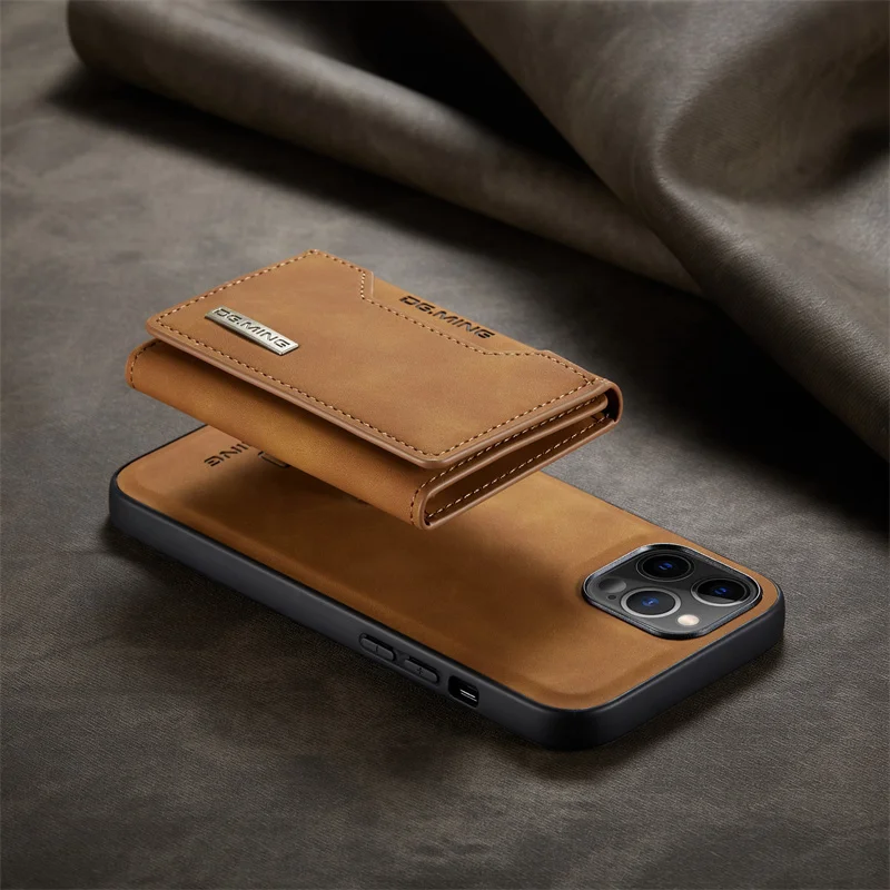 Luxury Detachable PU Leather Wallet Mobile Phone Case For iPhone 15 14 13 12 11 Pro Max Xs Xr Xs Max With Card Holder