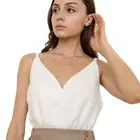 Cotton White Vest Summer Women Temperament Elegant V-neck Sleeveless Cotton Linen Sexy White Vest