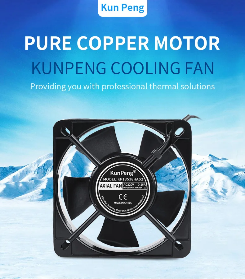 Axial Fan, 135mm, 120/230/380vac, 13538, 135x135x38mm - detail 6