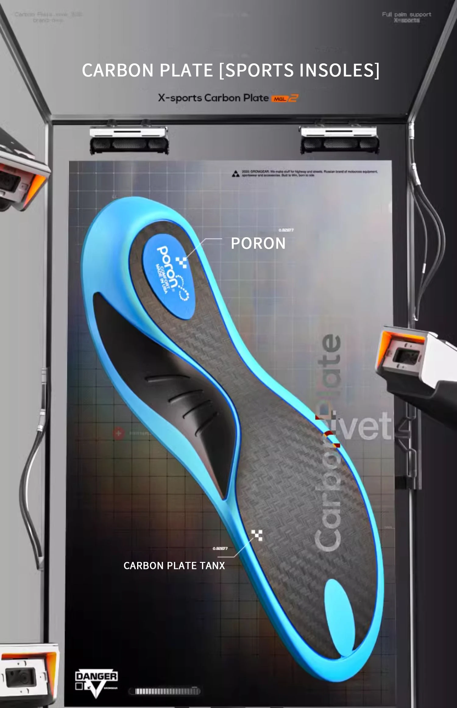 H9e8497941e2648fea8e0a470d7344819m Real Carbon Fiber Plated Bouncy Insoles Running Basketball Football Track and Field Athletic Shoe Inserts for Professionals