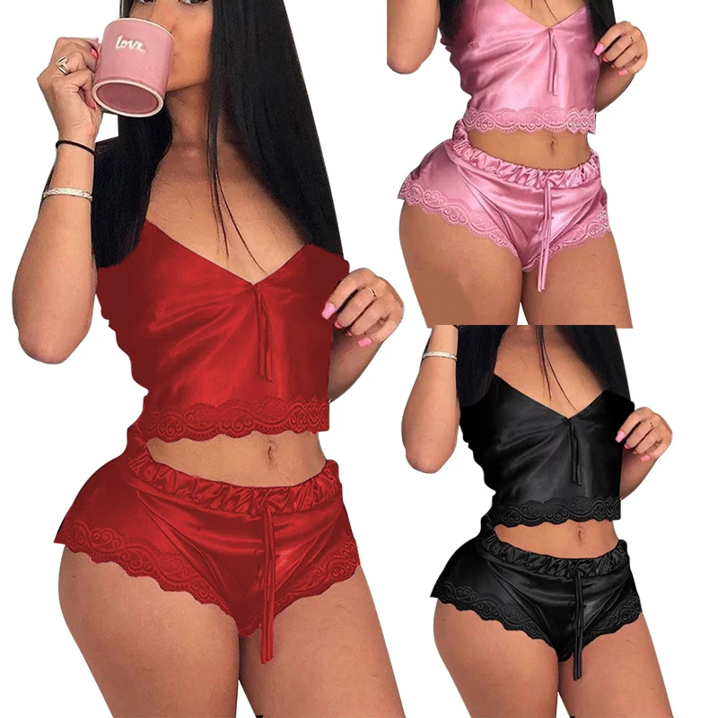 Lingerie Sets Womens Pajama Short Sets 