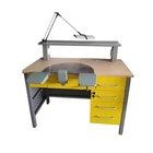 Customized Adjustable 2 Layers Cold Rolling Steel Lab Work Table Dental Lab Bench