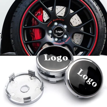 Customized Logo 56mm 60mm 65mm Car Wheel Center Hub Badge Logo Emblem Rims Dust-Proof Covers Sticker Auto Styling Accessories