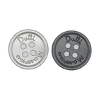 Metal Button Custom Logo 4 Hole Metal Sewing Buttons For Shirt