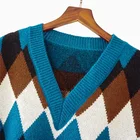 Sweater Sleeveless 100%Cotton Custom Winter Knit Vest Sweater Women Sleeveless Sweater Vest