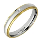 Engagement Diamond Ring Rings Couple Engagement Wedding Round Stainless Steel 0.005ct Diamond Ring