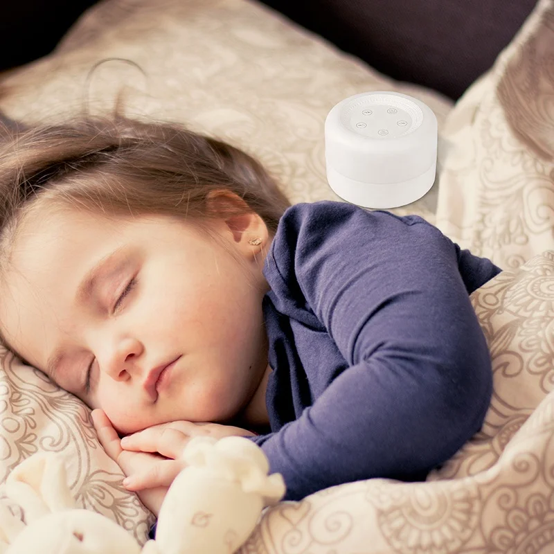 White Noise Sound Machine Baby with Night Light Rechargeable Portable Lullaby Machine Baby Soother for Kids Adults Sleep supplier