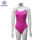 Dance High Quality OEM Slim Dance Rhinestone Girls Gym Wear Leotards Gymnastics Sleeveless Leotards