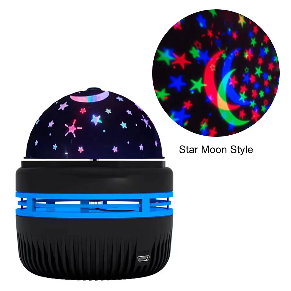 Colorful Starry Sky Projector Lamp Rotating Magic Ball Led Night Light For Bedroom Decor Lamp RGB Moon Galaxy Projection Light