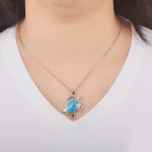 Jewelry Cute Turtle Pendant Fashion Necklace Jewelry Opal Necklace Jewelry Gift