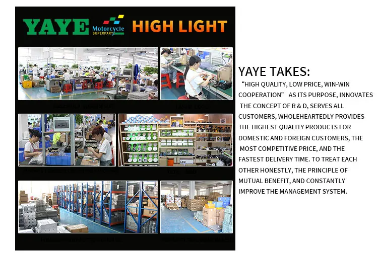 CG125 Motorcycle LED Headlight with Red Skull DRL 18LED Chip and 50000 Hours Lifespan